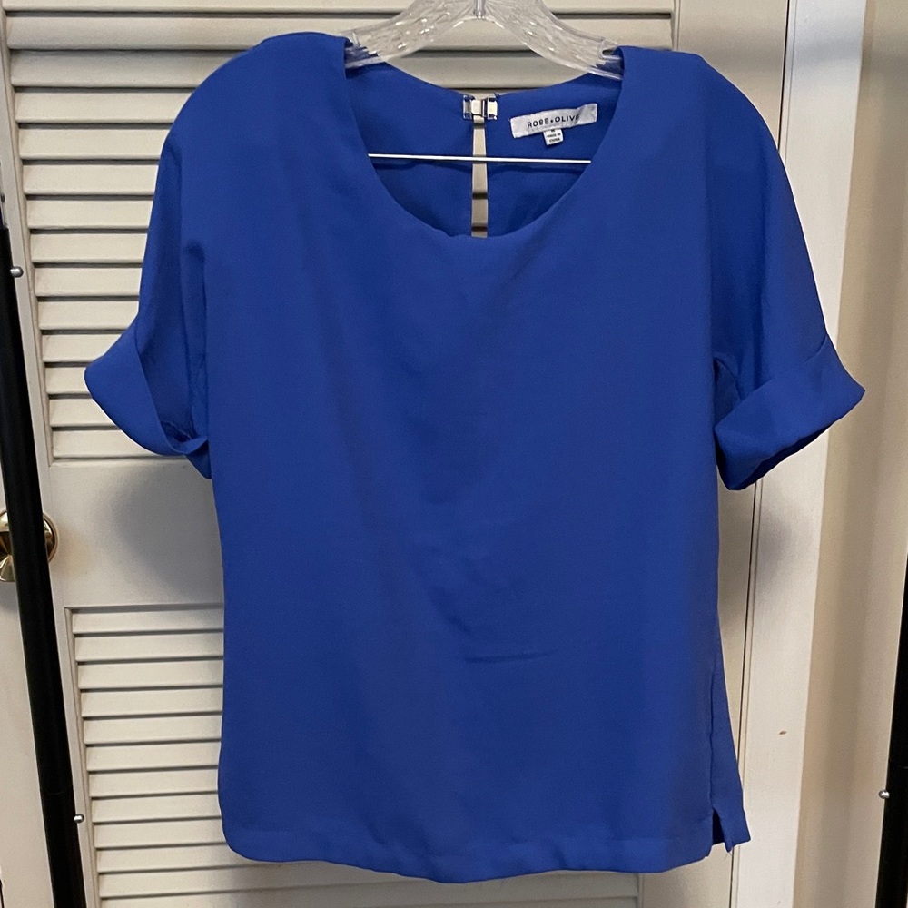 Rose & Olive Royal Blue Blouse